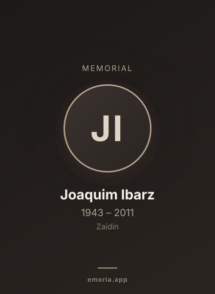 Memorial portrait of Joaquim Ibarz