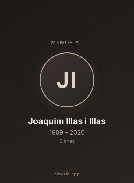 Memorial portrait of Joaquim Illas i Illas