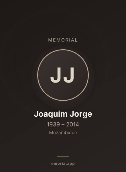 Memorial portrait of Joaquim Jorge