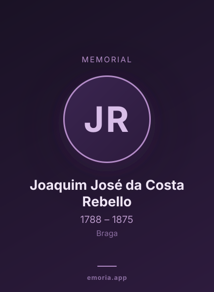 Memorial portrait of Joaquim José da Costa Rebello
