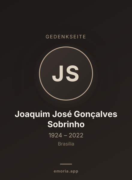 Gedenkportrait von Joaquim José Gonçalves Sobrinho