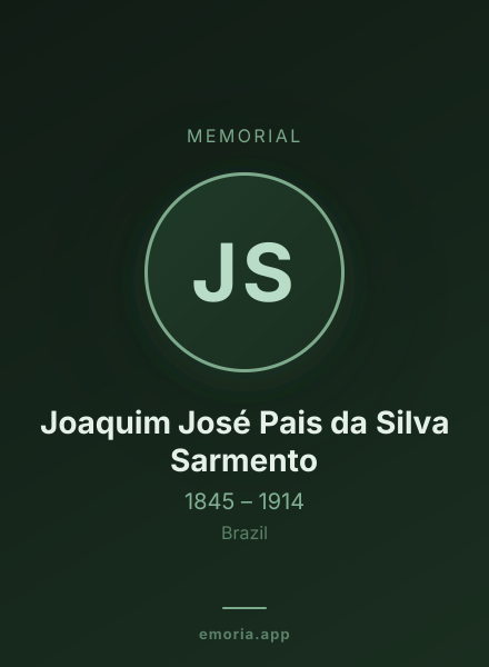 Memorial portrait of Joaquim José Pais da Silva Sarmento