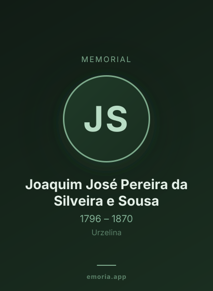 Memorial portrait of Joaquim José Pereira da Silveira e Sousa