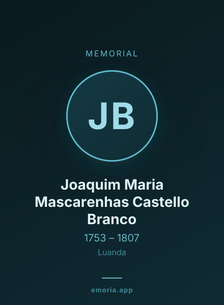 Memorial portrait of Joaquim Maria Mascarenhas Castello Branco