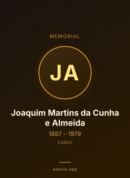 Memorial portrait of Joaquim Martins da Cunha e Almeida
