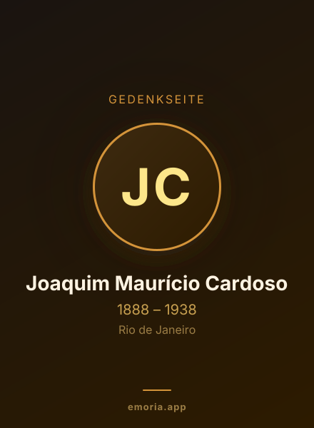 Gedenkportrait von Joaquim Maurício Cardoso