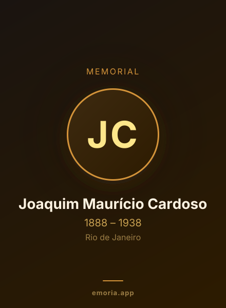 Memorial portrait of Joaquim Maurício Cardoso