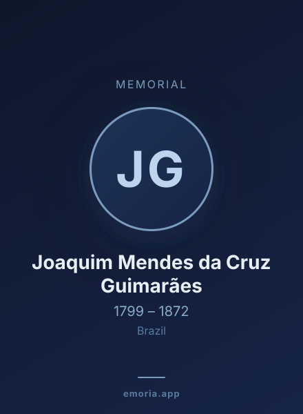Memorial portrait of Joaquim Mendes da Cruz Guimarães