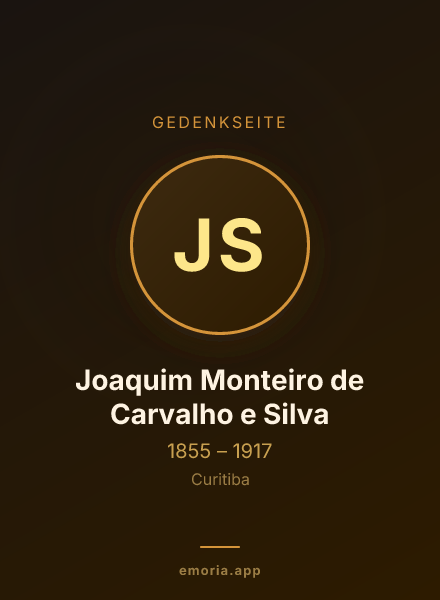 Gedenkportrait von Joaquim Monteiro de Carvalho e Silva
