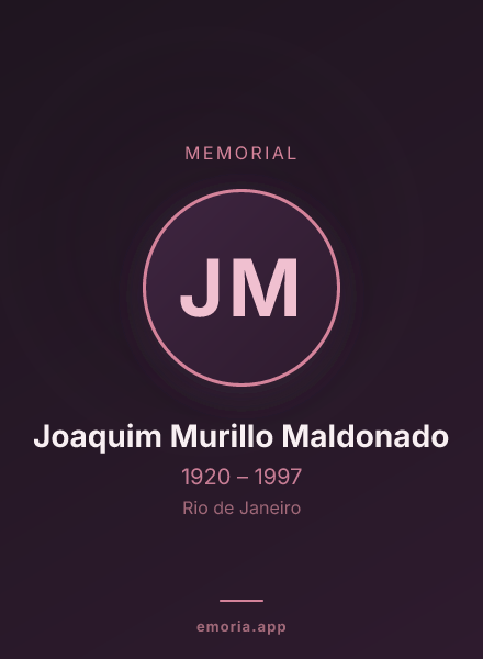 Memorial portrait of Joaquim Murillo Maldonado