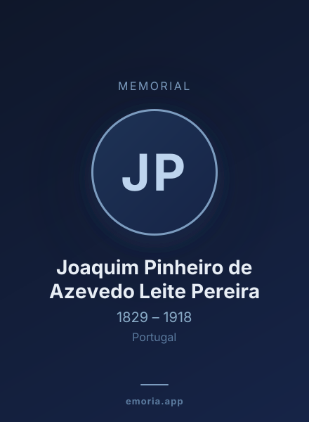 Memorial portrait of Joaquim Pinheiro de Azevedo Leite Pereira