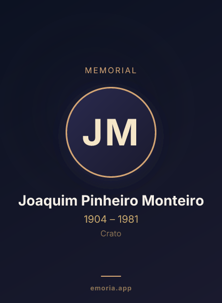 Memorial portrait of Joaquim Pinheiro Monteiro