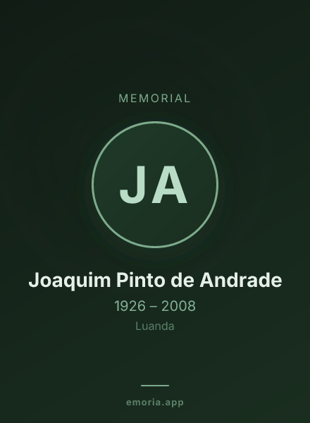 Memorial portrait of Joaquim Pinto de Andrade