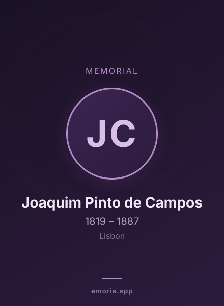 Memorial portrait of Joaquim Pinto de Campos