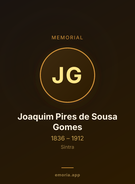 Memorial portrait of Joaquim Pires de Sousa Gomes