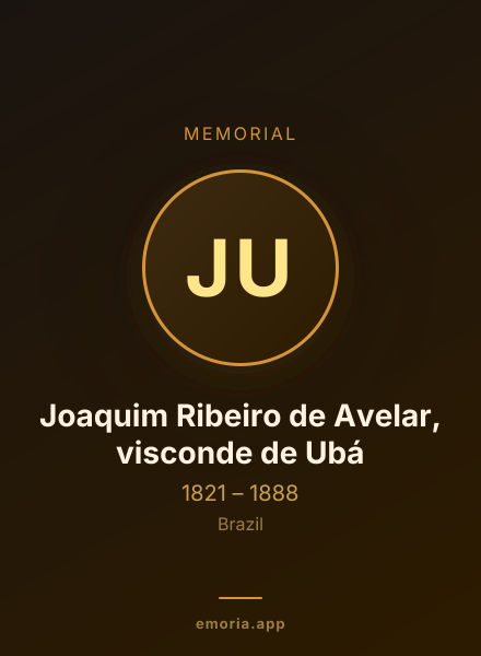 Memorial portrait of Joaquim Ribeiro de Avelar, visconde de Ubá