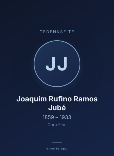 Gedenkportrait von Joaquim Rufino Ramos Jubé