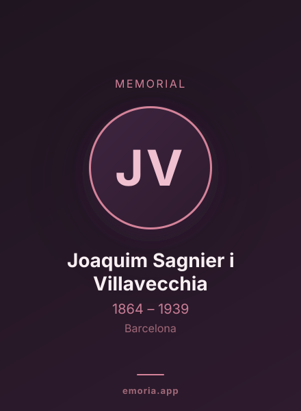Memorial portrait of Joaquim Sagnier i Villavecchia