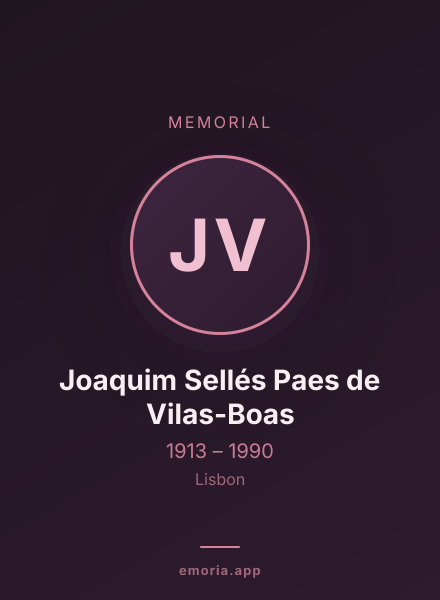Memorial portrait of Joaquim Sellés Paes de Vilas-Boas