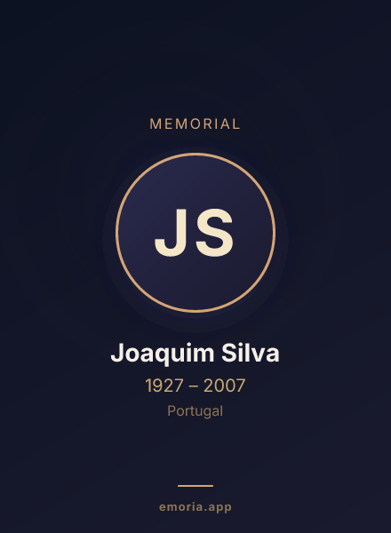Memorial portrait of Joaquim Silva