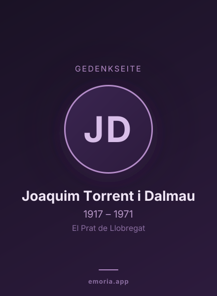 Gedenkportrait von Joaquim Torrent i Dalmau