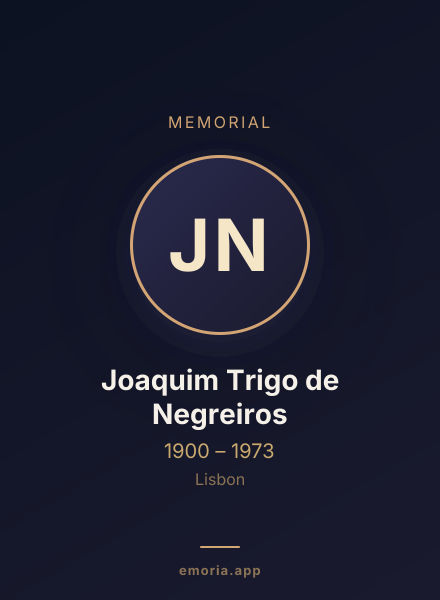 Memorial portrait of Joaquim Trigo de Negreiros