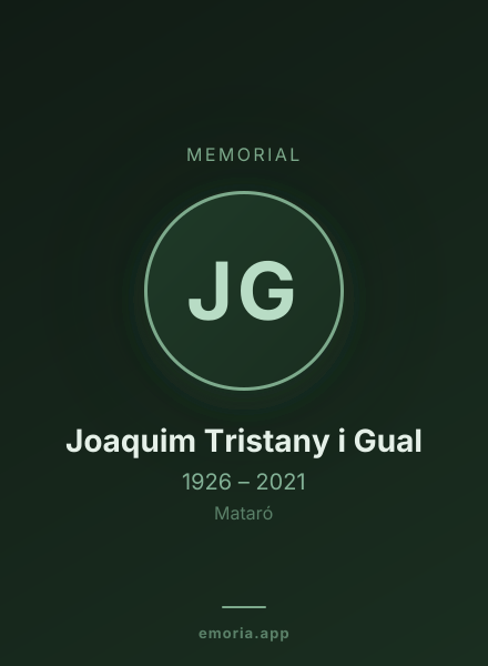 Memorial portrait of Joaquim Tristany i Gual