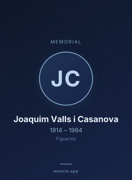 Memorial portrait of Joaquim Valls i Casanova