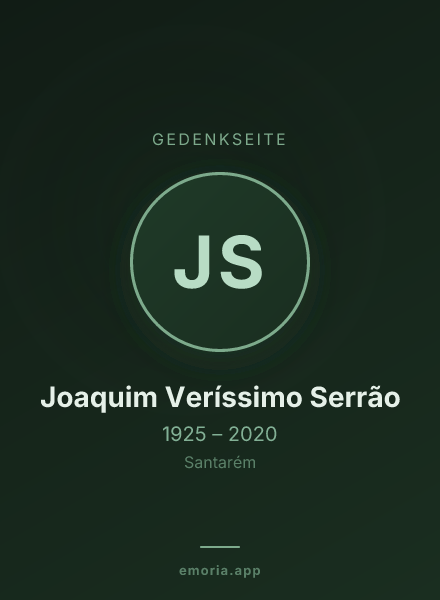 Gedenkportrait von Joaquim Veríssimo Serrão