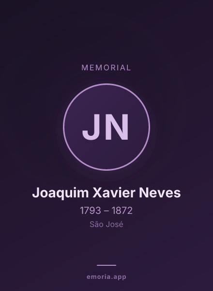 Memorial portrait of Joaquim Xavier Neves