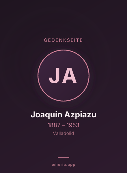 Gedenkportrait von Joaquin Azpiazu