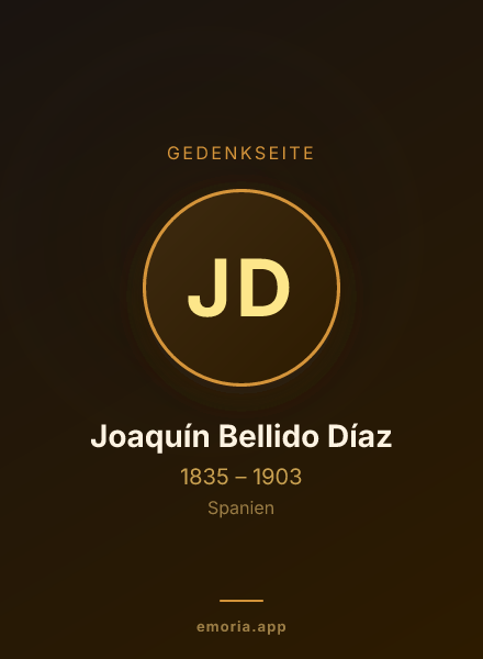 Gedenkportrait von Joaquín Bellido Díaz