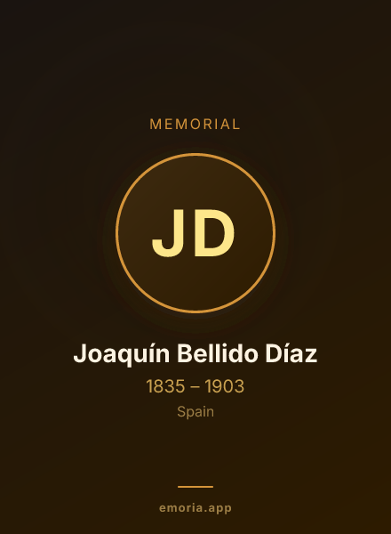 Memorial portrait of Joaquín Bellido Díaz