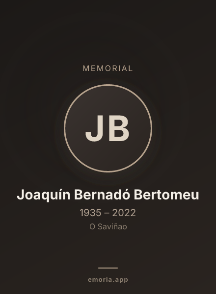 Memorial portrait of Joaquín Bernadó Bertomeu