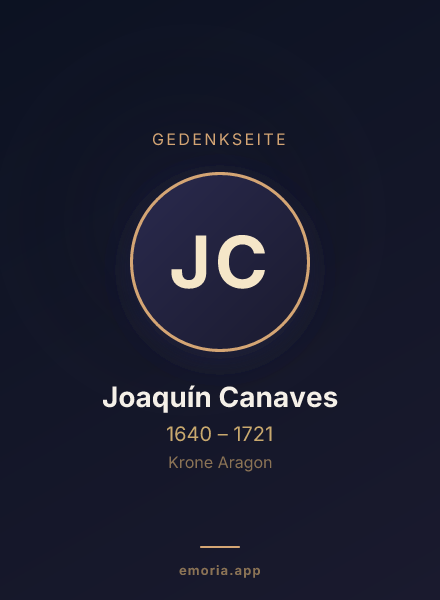 Gedenkportrait von Joaquín Canaves