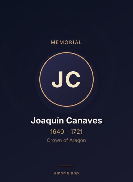 Memorial portrait of Joaquín Canaves