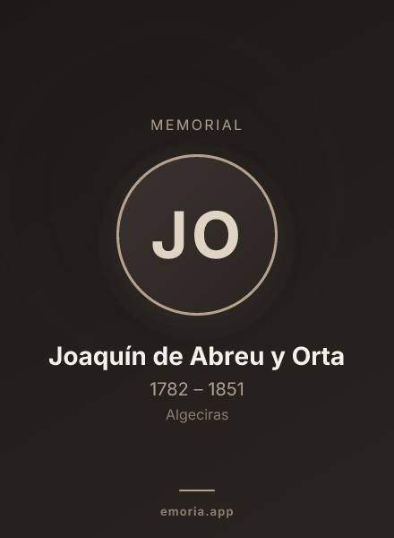 Memorial portrait of Joaquín de Abreu y Orta