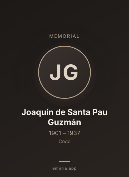 Memorial portrait of Joaquín de Santa Pau Guzmán