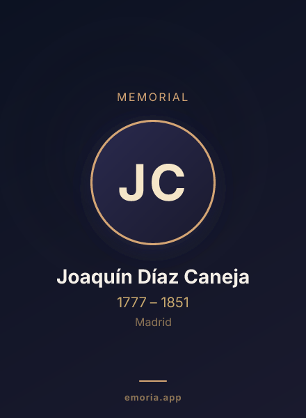 Memorial portrait of Joaquín Díaz Caneja