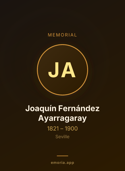 Memorial portrait of Joaquín Fernández Ayarragaray