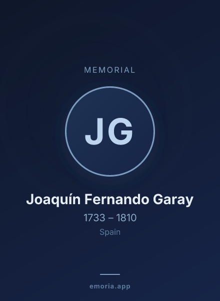 Memorial portrait of Joaquín Fernando Garay