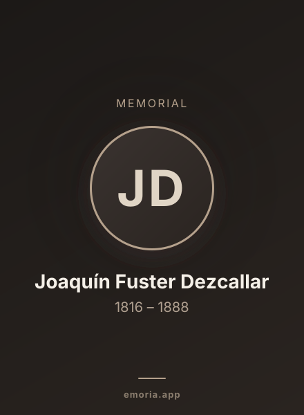 Memorial portrait of Joaquín Fuster Dezcallar