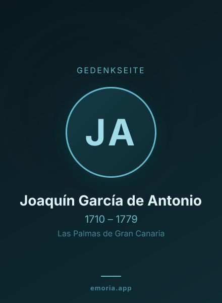 Gedenkportrait von Joaquín García de Antonio
