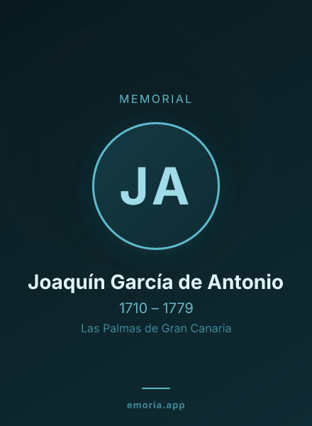 Memorial portrait of Joaquín García de Antonio