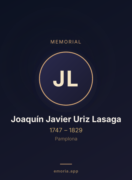 Memorial portrait of Joaquín Javier Uriz Lasaga