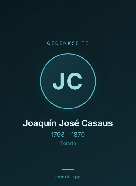 Gedenkportrait von Joaquín José Casaus