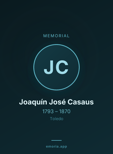 Memorial portrait of Joaquín José Casaus