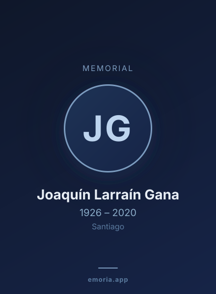 Memorial portrait of Joaquín Larraín Gana