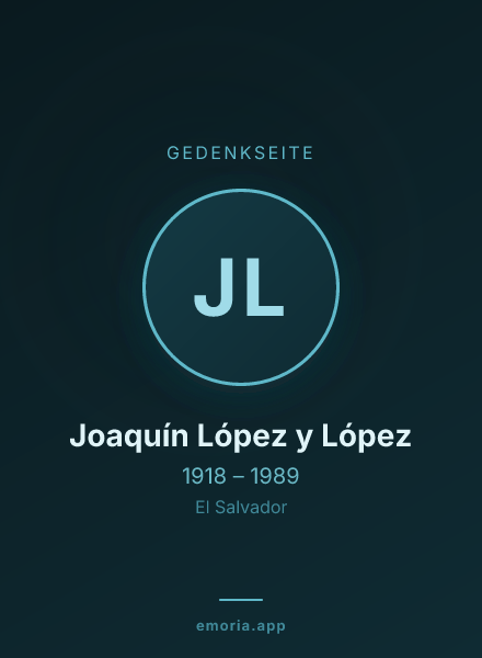 Gedenkportrait von Joaquín López y López