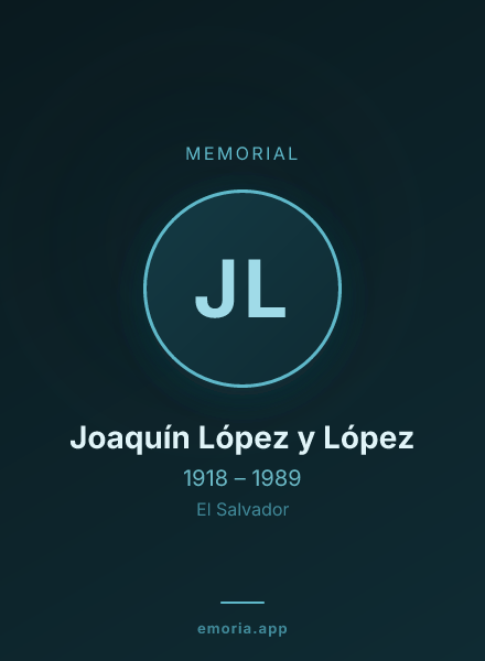 Memorial portrait of Joaquín López y López